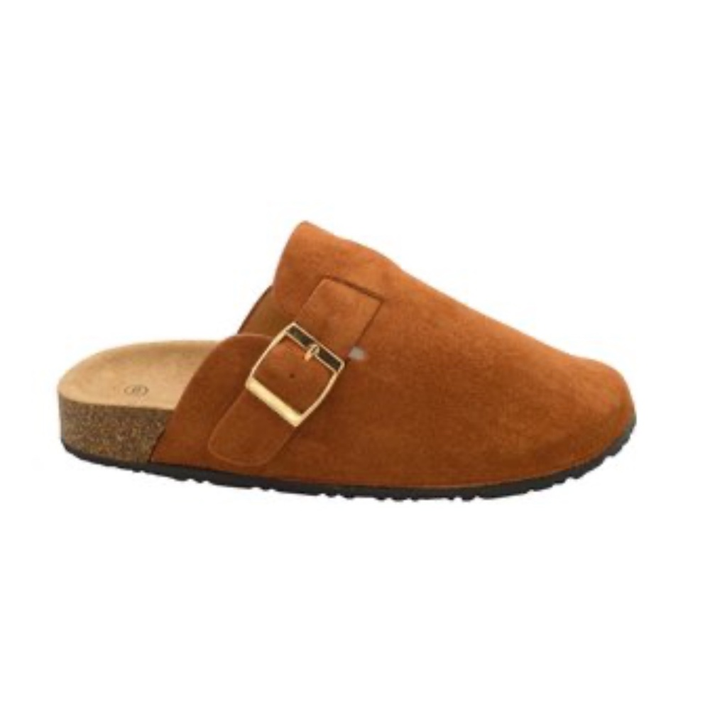 Women's Suede Clogs  Mules Cork Footbed Sandals Potato Shoes with Arch Support
